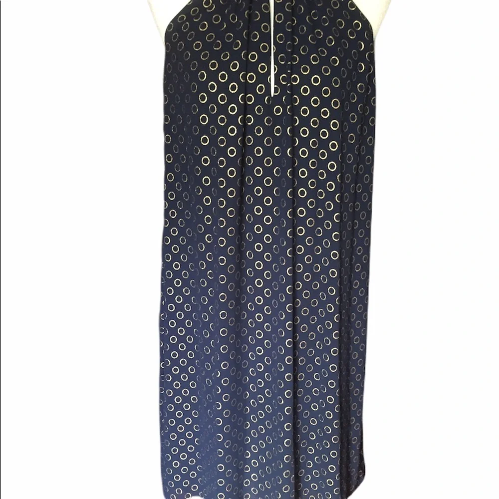 MICHAEL KORS Navy Blue Halter Cocktail Dress Small to Medium BNWT - Picture 6 of 9